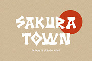 Sakura Town - Brush Typeface, a Font by Letterhend Studio (Thumbnail 1 of 9)