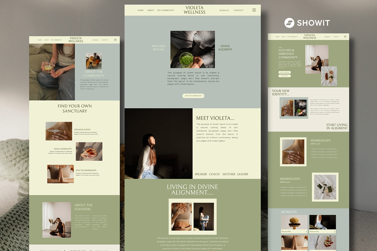Wellness Coach & Membership Website, a Landing Page Template by La Luna Collective Design (Photo 1 of 4)