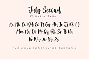 July Second Font Duo, a Script Font by etigletters (Thumbnail 9 of 11)