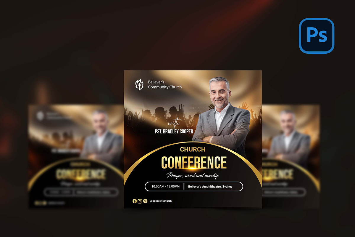 Church Conference Flyer, a Social Media Template by Believe Creatives (Photo 1 of 2)