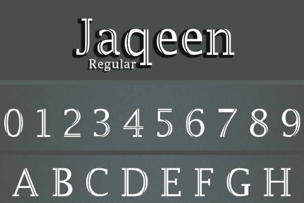 Jaqeen Regular & Italic