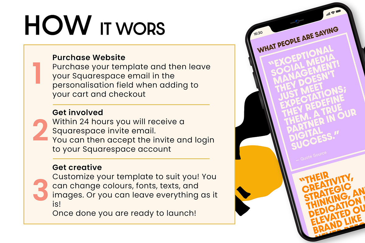 Website social media manager, a Squarespace Template by PATCHPO (Photo 6 of 8)