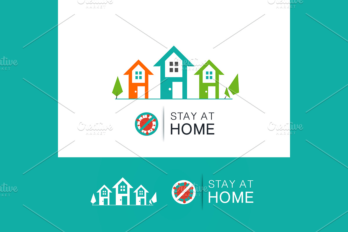 Stay at home Vector illustration, a Healthcare Illustration by essense (Photo 3 of 4)