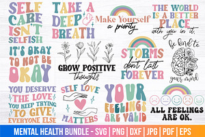 Mental Health SVG Bundle