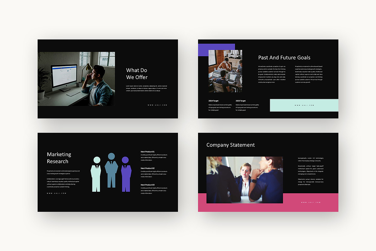 Uali : Annual Report Powerpoint, a Presentation Template by Punkl Camp (Photo 11 of 16)