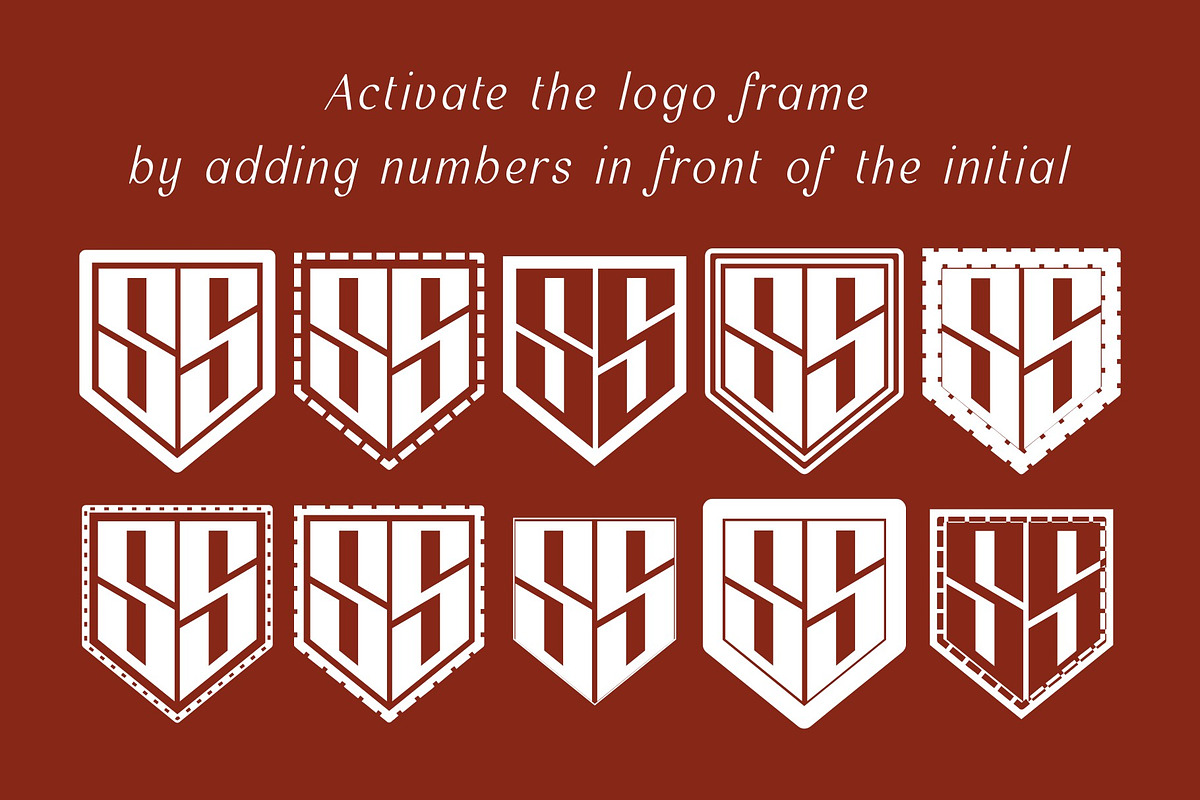 Mega Bundle! Monogram Logo Fonts, a Symbol Font by Intuisi Creative (Photo 11 of 12)
