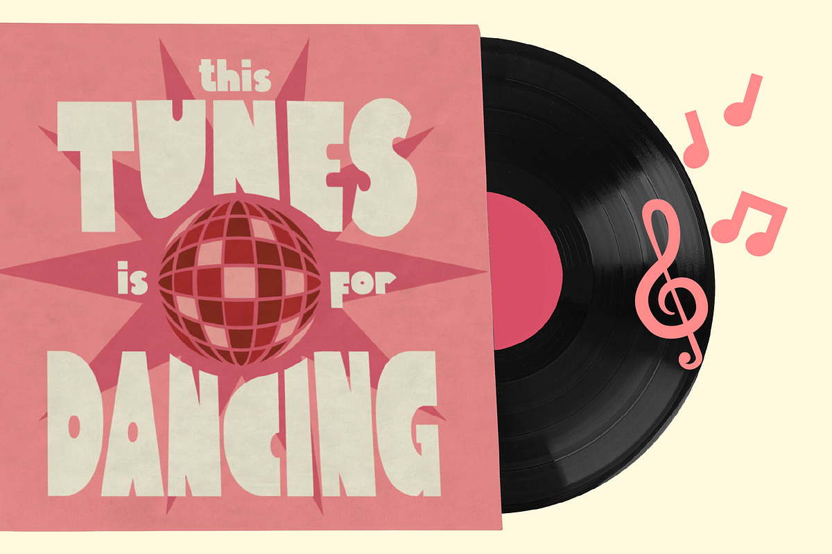 Nyron – Vintage Geometric Font, a Sans Serif Font by Huge Dream Studio (Photo 6 of 9)