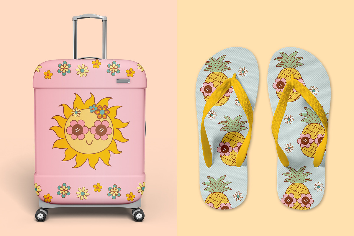Groovy Summer Collection, a Seasonal Illustration by NataKa (Photo 7 of 9)