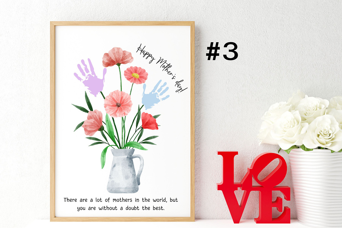 Mother's Day Flower Handprints Arts, a Templates & Theme by Adalin Shop (Photo 5 of 11)