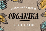 Organika Serif Italic, a Serif Font by Mika Melvas (Thumbnail 1 of 9)