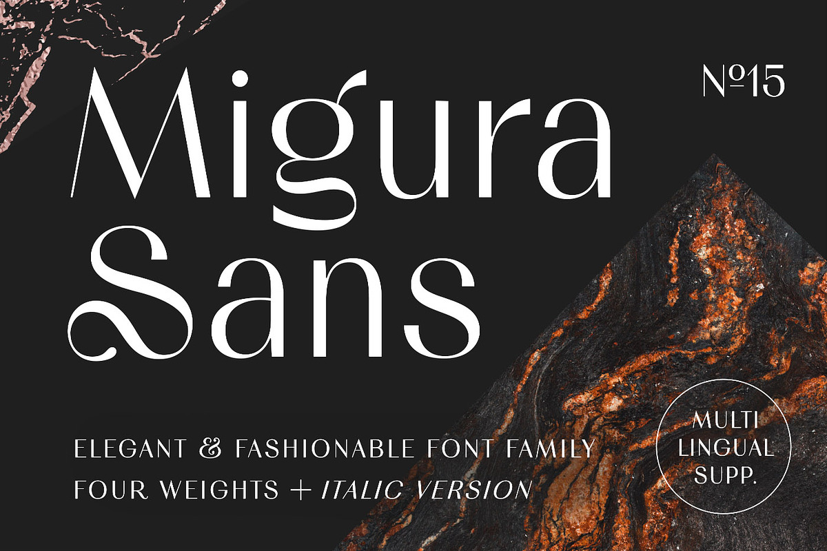 Migura Sans Font Family, a Sans Serif Font by Andrey Sharonov (Photo 1 of 23)