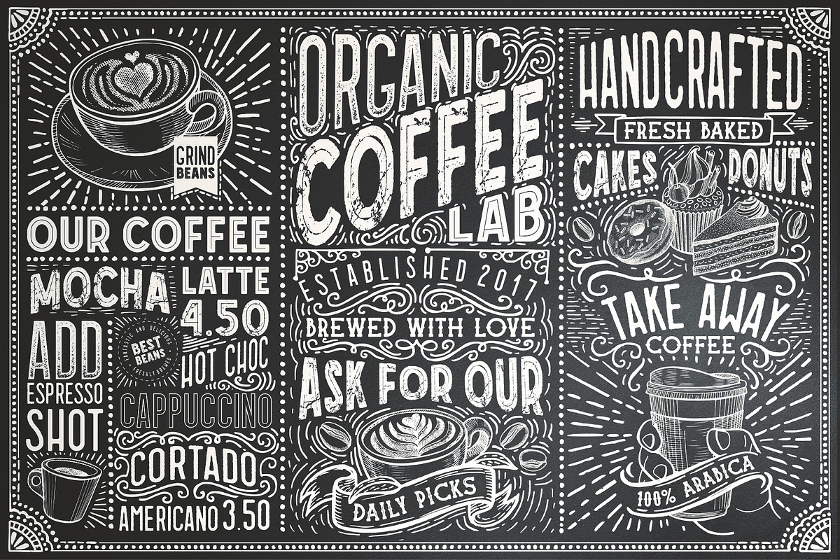 15 Fonts Coffee Lab Collection