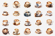 Hot Coffee Watercolor, an Illustration by Gemstone (Thumbnail 2 of 12)