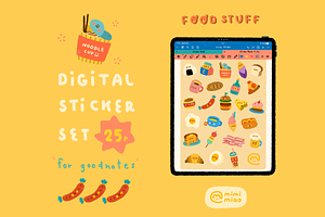 Food Stuff Sticker for Goodnotes