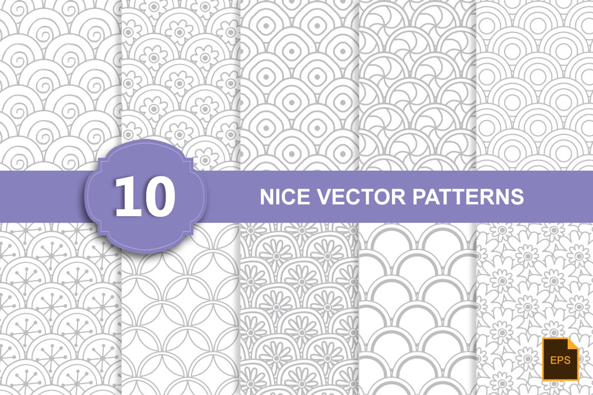 Nice vector patterns, a Pattern Graphic by DeepDesign