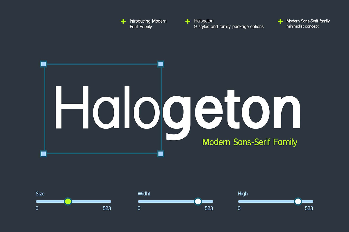 Halogeton Modern Sans Serif Family, a Sans Serif Font by UICreative (Photo 1 of 13)