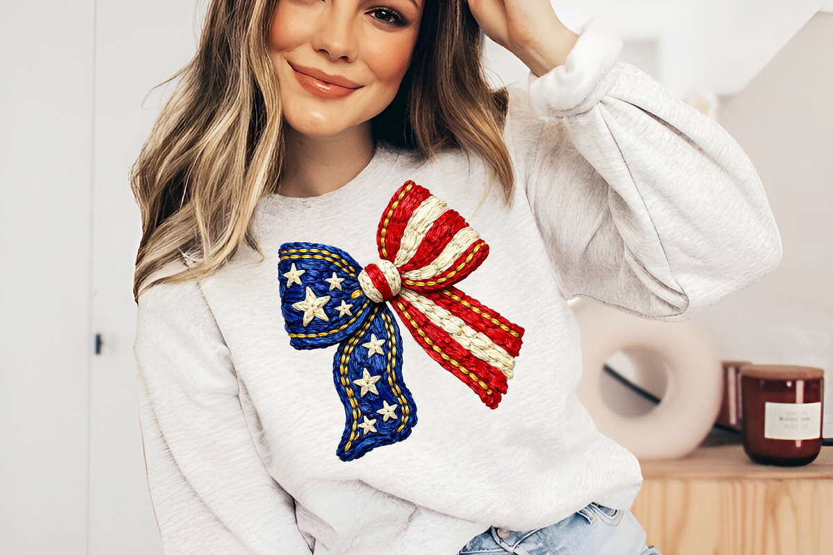 Patriotic American Flag Bow Png, an Illustration by Designworld (Photo 3 of 5)