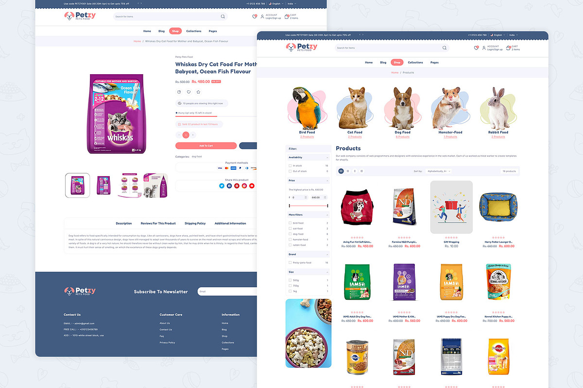 Pet Food | Shopify Theme, a Shopify Template by LogicGo Shopify Experts (Photo 6 of 6)