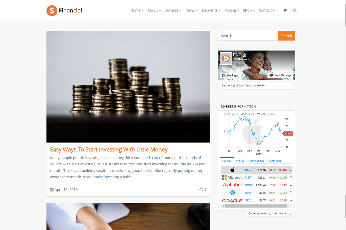 Financial Accounting WordPress Theme, a WordPress Template by Visualmodo (Photo 17 of 41)