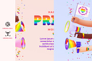 Happy Pride Festive Flyer Background, a Background Graphic by TandemStock (Thumbnail 2 of 3)