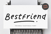 Bestfriend - Friendly Quotable Font, a Script Font by Letterative Studio (Thumbnail 1 of 6)