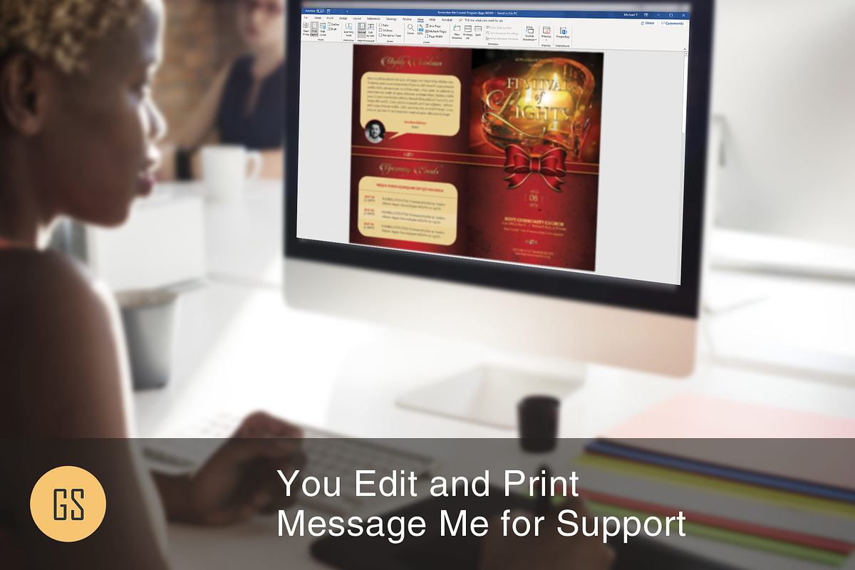 Light Christmas Program Template, a Brochure Template by Godserv Designs (Photo 6 of 10)