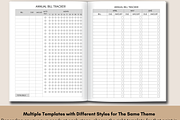 Printable Bill Payment Tracker, a Print Template by LA Design (Thumbnail 5 of 9)