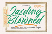 Jasding Blowned Handwritten Brush, a Script Font by Letterena Studios Script (Thumbnail 1 of 20)