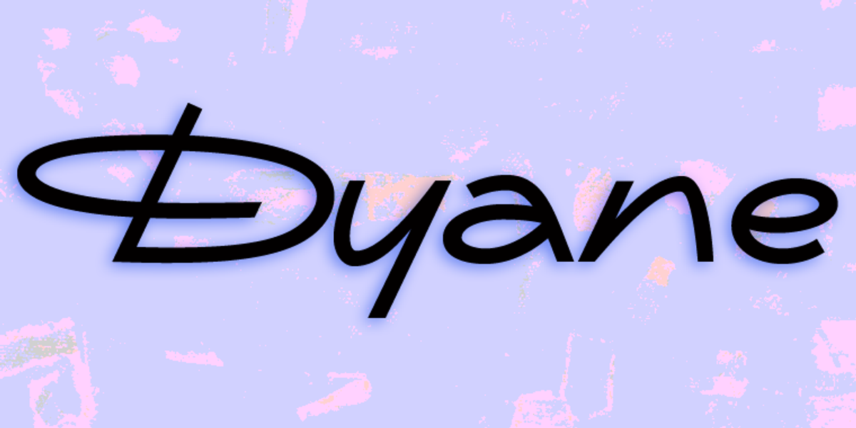 Dyane, a Script Font by Wiescher-Design