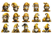 Autumn Gnome PNG Clipart Bundle, a Seasonal Illustration by Nicolle's Colorful Art (Thumbnail 4 of 6)