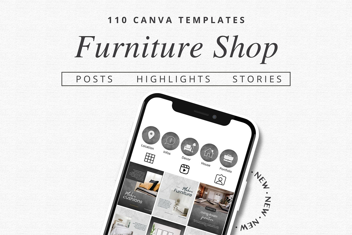 Furniture Shop Templates, a Social Media Template by Talipic Designs (Photo 1 of 8)