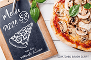 Scratched Brush Script Font, a Script Font by vectalex (Thumbnail 2 of 7)