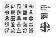 Map And Navigation Icon Pack, a Solid Icon by erifqizeicon (Thumbnail 2 of 3)