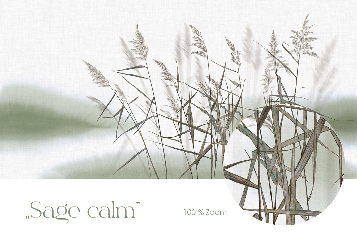 Silent meadow – botanical wall mural, a Wallpaper Graphic by Timofi Art (Photo 10 of 12)