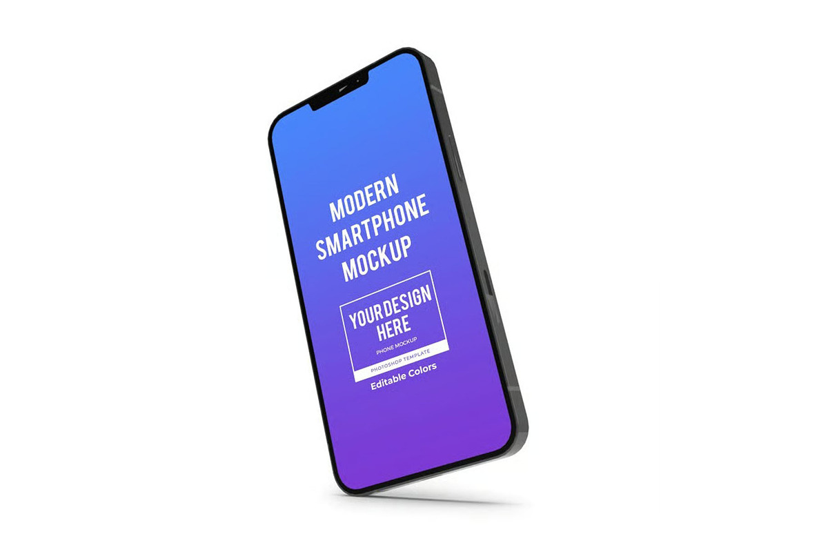 iPhone 13 Mockup Smartphone Template, an iPhone Mockup by DesignRushMarket (Photo 4 of 11)