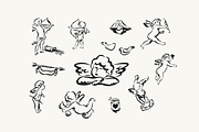 Chubby Cupid Vector Bundle, a Decorative Illustration by Little Gremlin (Thumbnail 3 of 8)