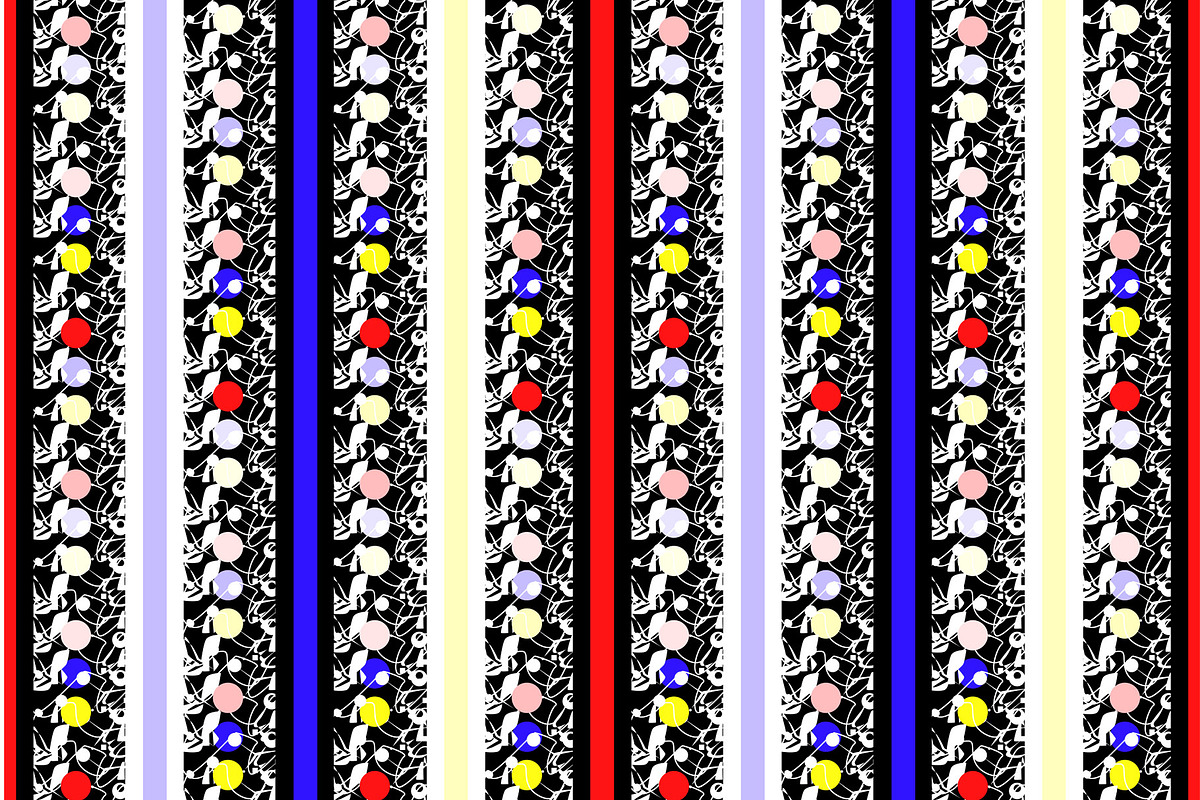 Boho Eclectic Gypsy Stripe Seamless, a Pattern Graphic by Sharon Schwalbe