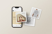Instagram Post Mockup, a Print Template by Tahtagraphic (Thumbnail 1 of 11)