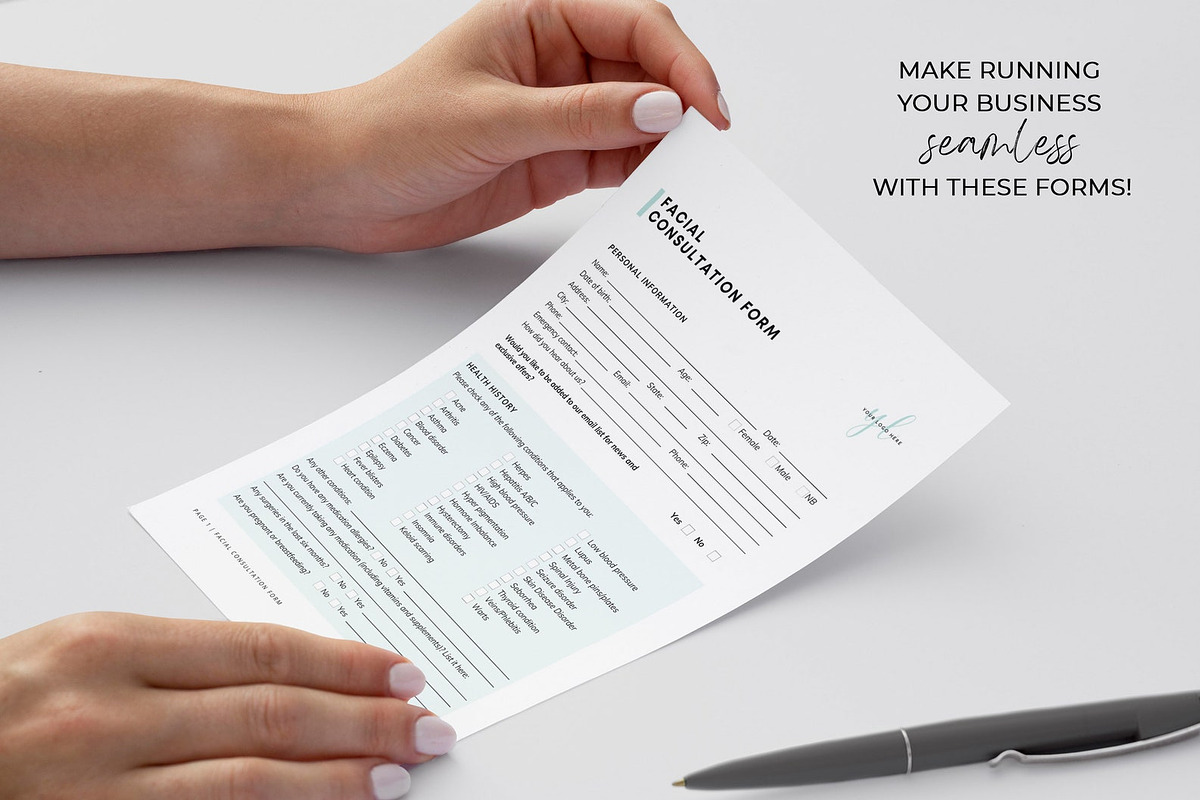 Facial Treatment Forms, a Websites & App Template by SwitzerShop (Photo 5 of 7)