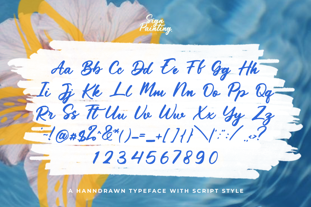 Sign Painting - Retro Script, a Script Font by Pandeka Studio (Photo 7 of 9)