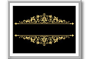 Vintage gold frame background, a Decorative Illustration by RODINA (Thumbnail 3 of 3)