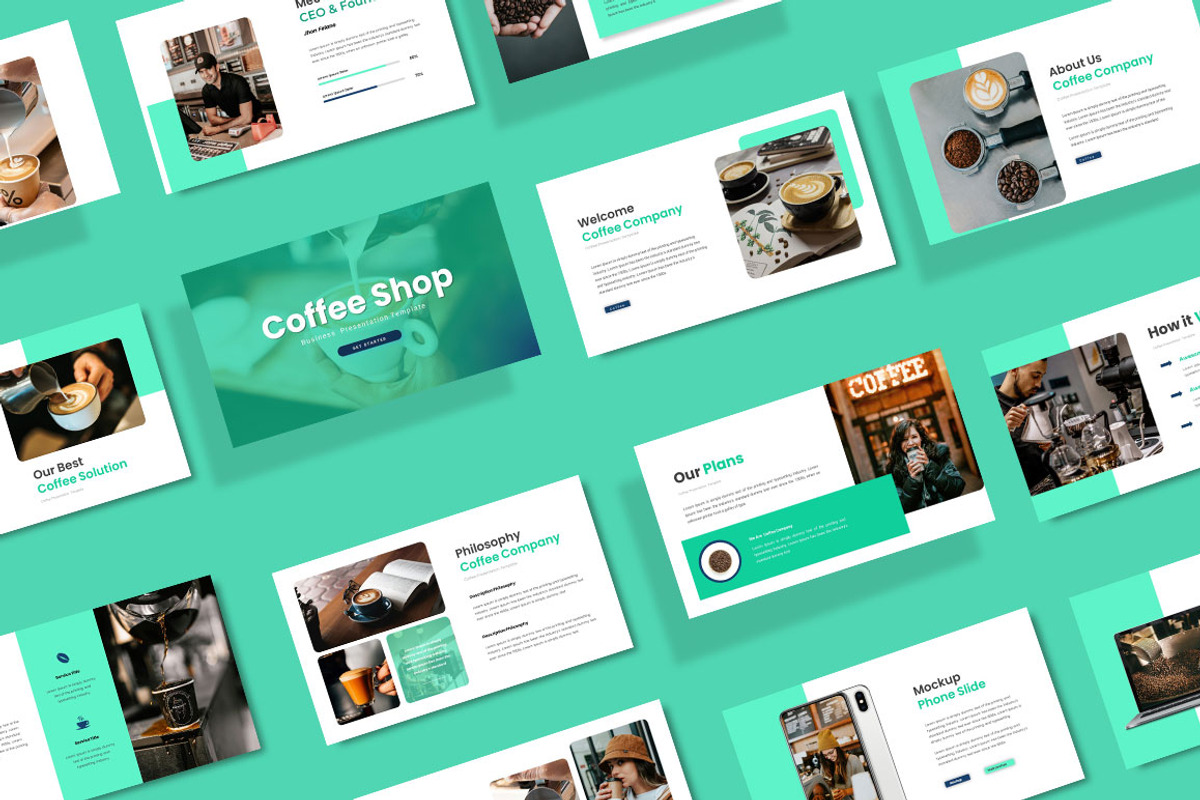 Coffee Shop Keynote&GSL, a Presentation Template by yanindesign (Photo 1 of 6)