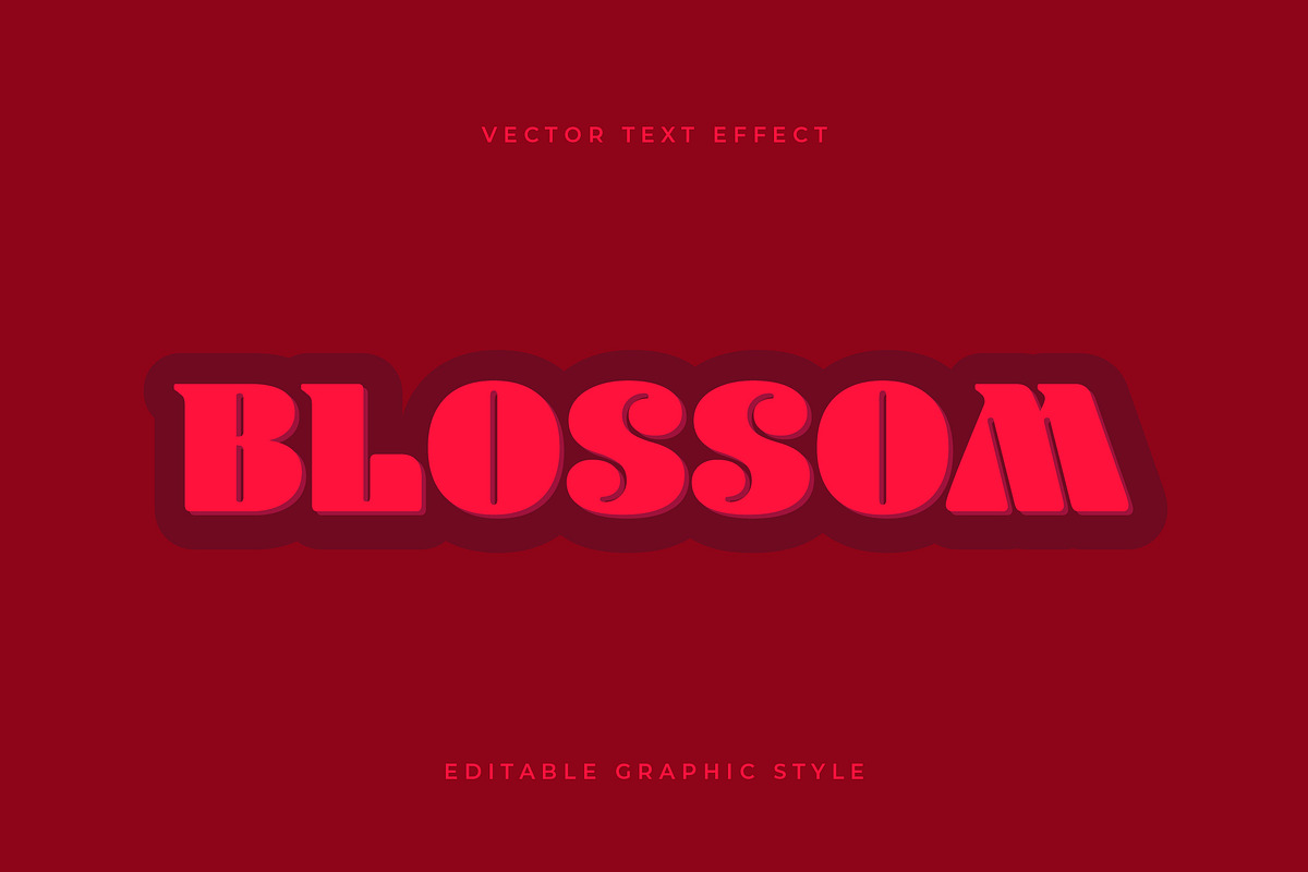 Retro Bold Red Text Effect