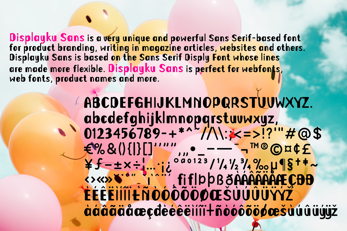 Displayku Sans - Logo Web Type Font, a Sans Serif Font by Ardb (Photo 4 of 4)