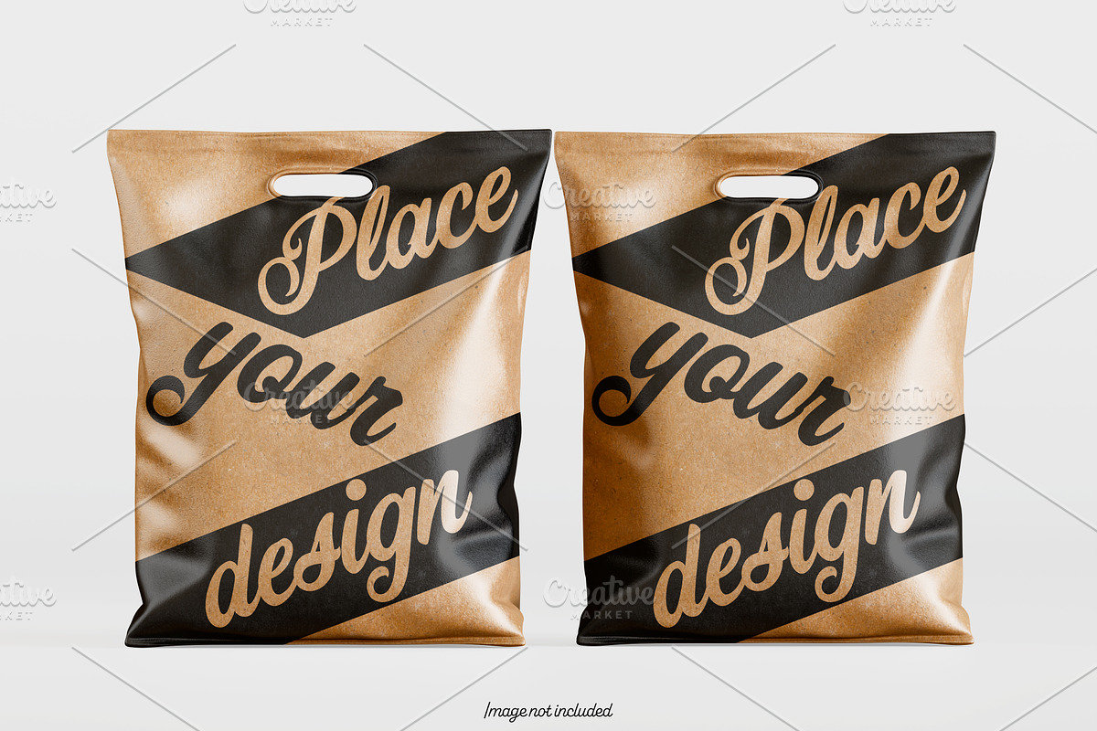 Paper bag brown color mockup bundles, a Packaging Mockup by Ambo Ampeng (Photo 12 of 32)
