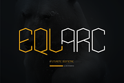 Eqlarc | Futuristic Geometric, a Font by gracetype_studio (Thumbnail 1 of 12)