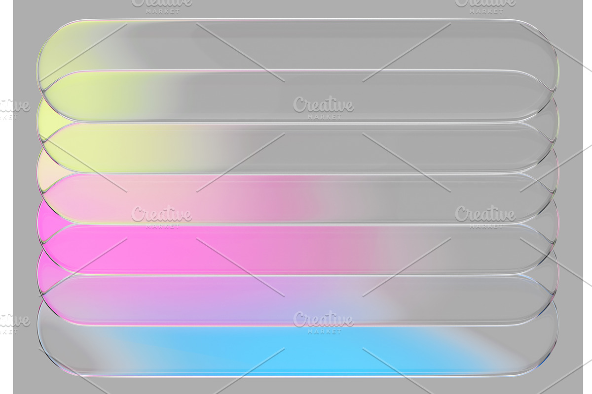 Glass transparent frames with, a Technology Illustration by Marozhkastudio