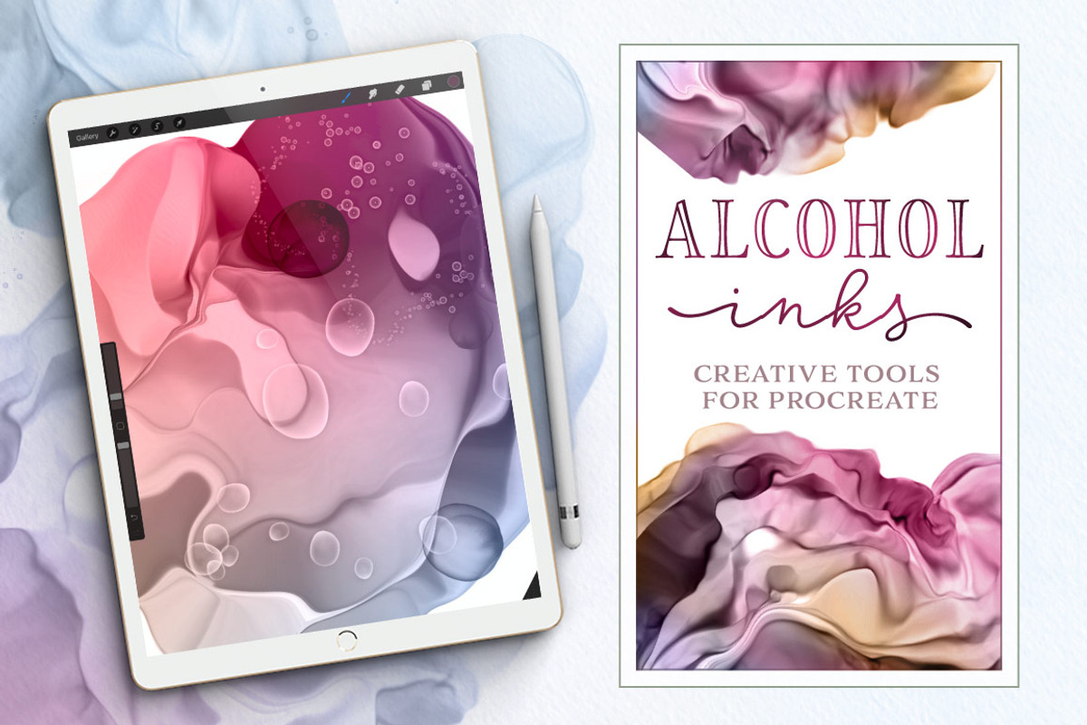 Dynamic Alcohol Inks for Procreate