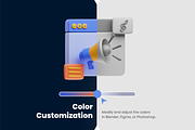 3D Content Icons, a 3D by Flat Icons (Thumbnail 3 of 8)