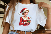 Adorable Watercolor Christmas Mrs. C, an Illustration by CrexoraLab (Thumbnail 4 of 5)